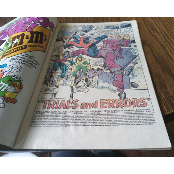 X-Factor #4 (May 1986 Marvel Comics) - Picture 3 of 3